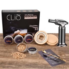 Original Cocktail Smoker Kit with Torch 4 Flavors Wood Chips Bourbon Whiskey Smoker Infuser Kit Old Fashioned Cocktail Kit Christmas Birthday Gif